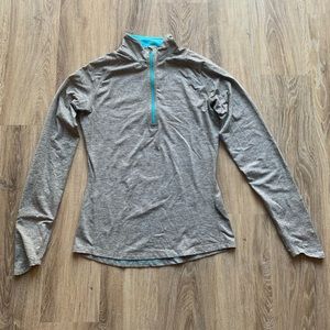Nike | Grey Dri-Fit Quarter-zip | S
